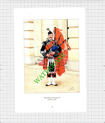 Pipe Major Scots Guards London - c.1990's Print