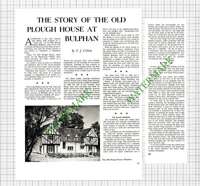 Old Plough House Bulphan Essex Hurte - 1960s Article
