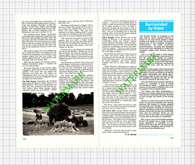 William Dowthwaite George Barker Warcop Steam Engines Watson - 1984 Article