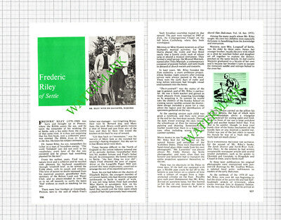 Frederic Riley Preston Settle Marjorie Longstaff Dr James Riley - 1979 Article