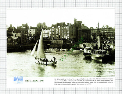 X1981) BRIDLINGTON Frenchman Tug Hull - Cutting / Print