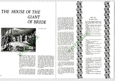 9290) Brede Place Sussex Mr Roger Frewen Sir Shane Leslie - 1965 Article