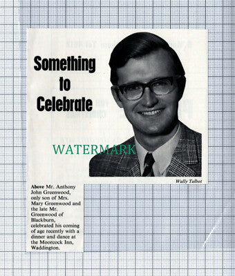 C4953) Mr Anthony Greenwood Blackburn Moorcock Inn Waddington - 1970 Clip