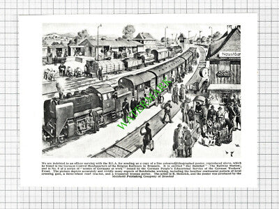 R Heinrich Meinhold Publishing The Railway Station - 1940's Cutting