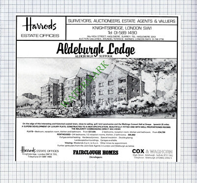 Aldeburgh Lodge Aldeburgh Suffolk House Sale Advert - 1981 Cutting