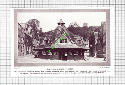 The Yarn Market Dunster - 1920's Cutting