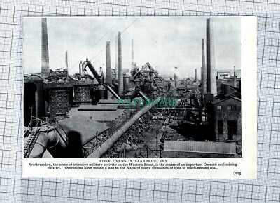 C4603) Saarbruecken Coke Ovens Germany WW2 - 1939 Clip