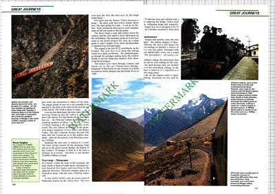 Peruvian Central Railway Ticlio Lima Meiggs Yauli Station - 1990s Article