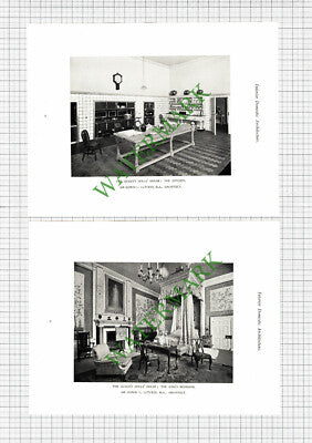 The Queen's Dolls House Sir Edwin L Lutyens - 1925 Prints (4 Sides)