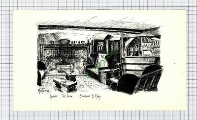 The Lounge The Swan Stratford St Mary - c.1946 Small Print