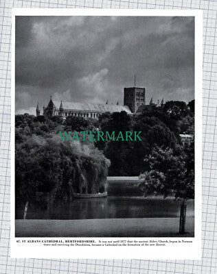 X1945) St Albans Cathedral Hertfordshire / Cookham Berkshire - 1960s Book Print