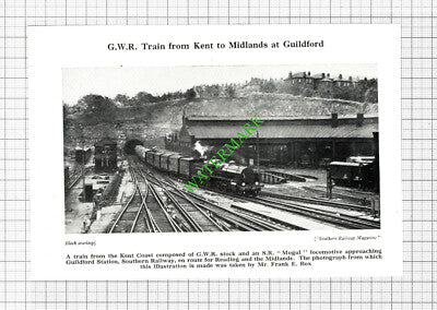 Guildford Railway Station Frank Box - 1940's Cutting