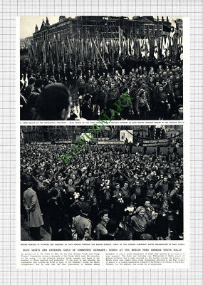 Berlin Free German Youth Rally - 1950 Cutting