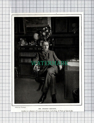 C5213) Mr Sydney Grundy Author - c.1905 Clip
