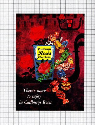 Cadburys Roses Small Advert - 1959 Cutting