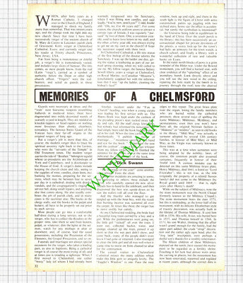 Dick Swann Verger Chelmsford Cathedral Essex Princeton New Jersey 1974 Article
