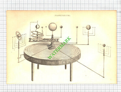 Planetarium - 19th Century Book Print