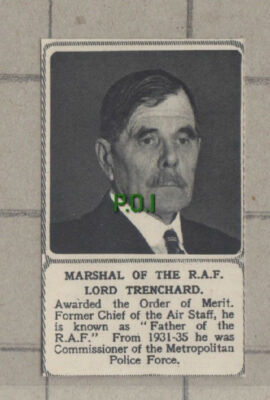 C1233) Marshal of the RAF Lord Trenchard - 1951 Clip SMALL!!