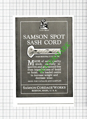 Samson Cordage Works Boston USA Small Advert -1926 Cutting