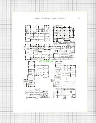 8826) ARDENRUN PLACE Surrey Ernest Newton - 1909 Book Print