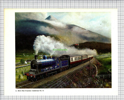 7690) Ben Cruachan Caledonian No 52 Railway Engine - c.1965 Print