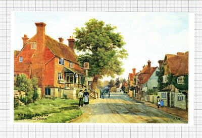 The Old Village Bexhill H Jenner / Dorset Arms Hartfield - c.1990s Cutting Print
