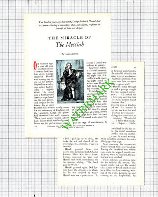 George Frederick Handel Messiah -1959 Small Article