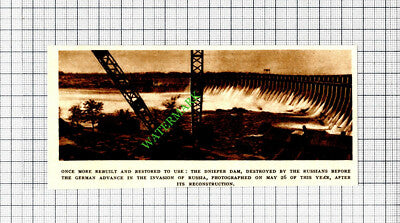 The Dnieper Dam Rebuilt -1947 Small Cutting