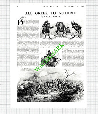 Thomas Anstey Guthrie Author - 1991 Article