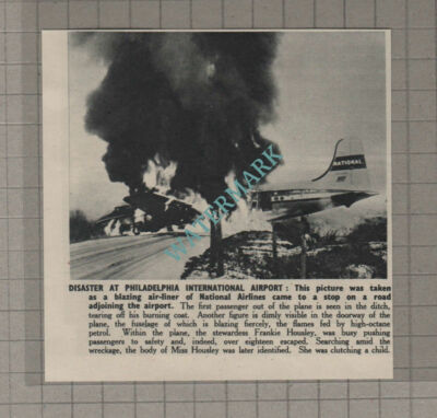 C3300) Philadelphia International Airport Disaster Frankie Housley - 1951 Clip