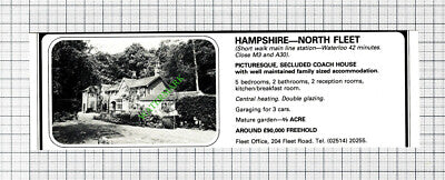 North Fleet Hampshire House Sale Advert - 1980 Cutting