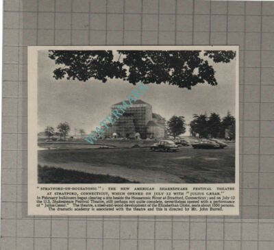 C3138) American Shakespeare Festival Theatre Stratford Connecticut - 1955 Clip