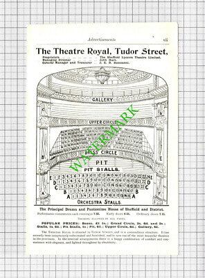 Stewart & Stewart Tailors Sheffield / Theatre Royal Small Advert- 1908 Cutting