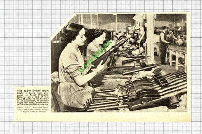 Sten Gun Royal Ordnance Factory WW2 - 1942 Cutting