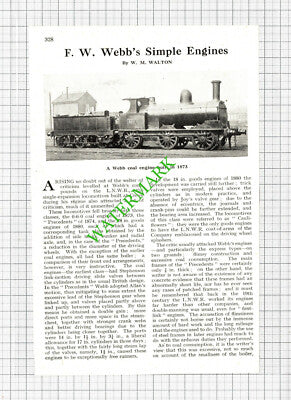 F W Webb Coal Engine - 1940s Article