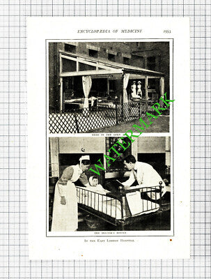 East London Hospital - c.1914 Book Print