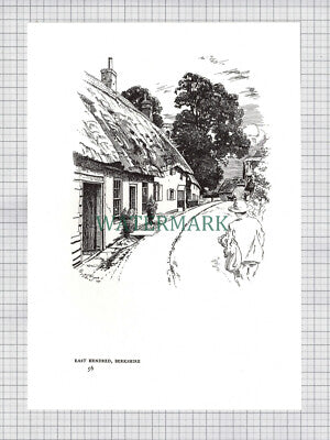 (8608) East Hendred Berkshire - 1980s Print / Cutting