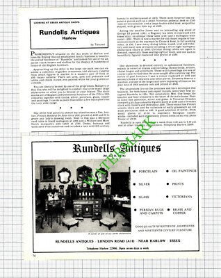 Rundells Antiques Harlow Essex Margery and Roy Cox - 1975 2-Part Cutting