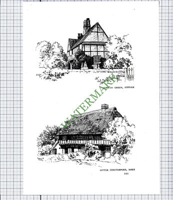 8888) Newport Essex / Newton Green Little Chesterford - c.1980s Print / Cutting