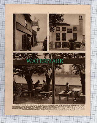 (8745) The Doves Chiswick The Spaniards Hampstead London - c.1925 Book Print