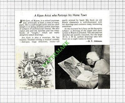 Jim Gott Ripon Artist - 1971 Small Cutting