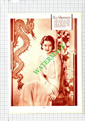 Renate Muller / Kay Francis Actress - 1930s Cutting / Print