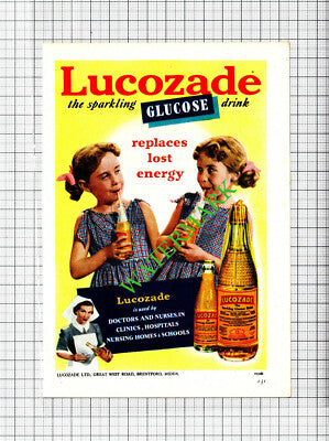 Lucozade Small Advert - 1953 Cutting