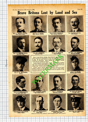 Hebden Raleigh Hyacinth Roche Maurice Helyar Robert Pakenham Mylles 1915 Cutting