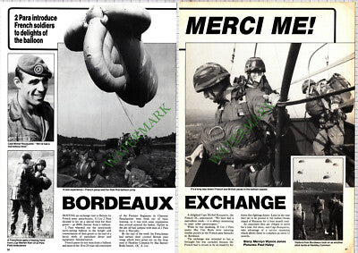A Coy 2 Para Capt Michel Rouquette French Paras Burls Warren Kerr - 1986 Article