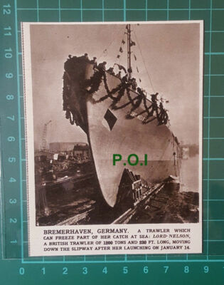 C2587) LORD NELSON Trawler Ship Bremerhaven Germany - 1961 Clip
