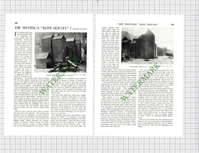 9767) Hastings Rope Houses - 1930 Article