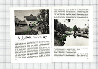 9165) Letheringham Mill Suffolk - 1972 Article