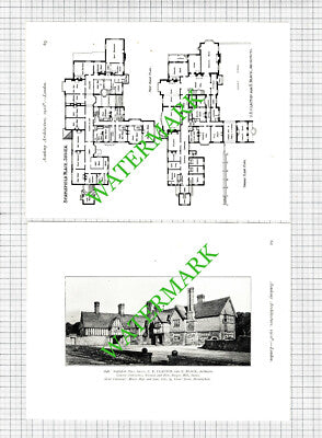 Staplefield Place Sussex C E Clayton E Black Architect - 1910 Book Prints