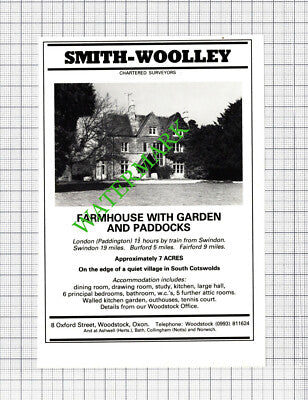 Burford Cotswolds House Sale Advert - 1980 Cutting